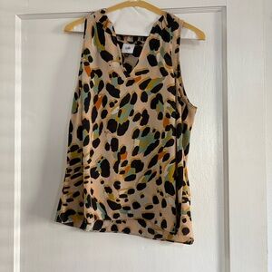 CAbi Multicolor Animal Print Tank Top